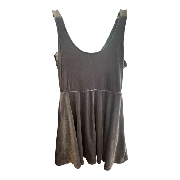 Express Velvet Gray Mini Dress - Picture 3 of 8